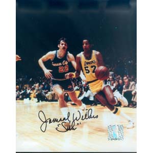 8" X 10" Autographed Photo - Los Angeles Lakers, Jamaal Wilkes