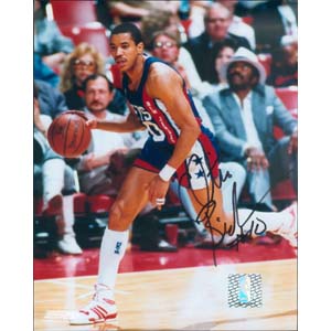 8" X 10" Autographed Photo - New Jersey Nets, Otis Birdsong
