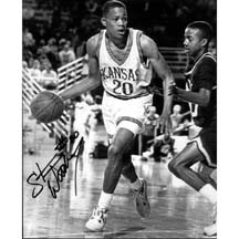 8" X 10" Autographed Photo - Kansas Jayhawks, Stephen Woodbury